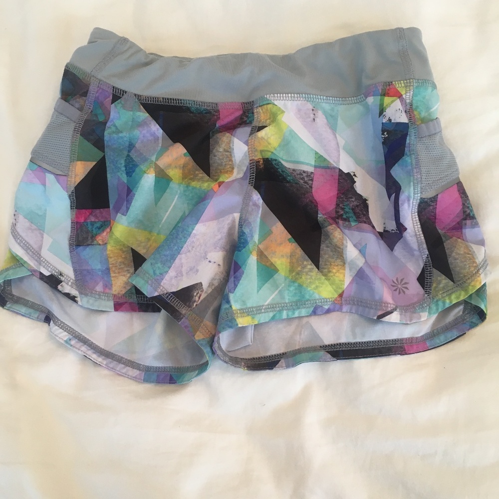 Athleta color block shorts